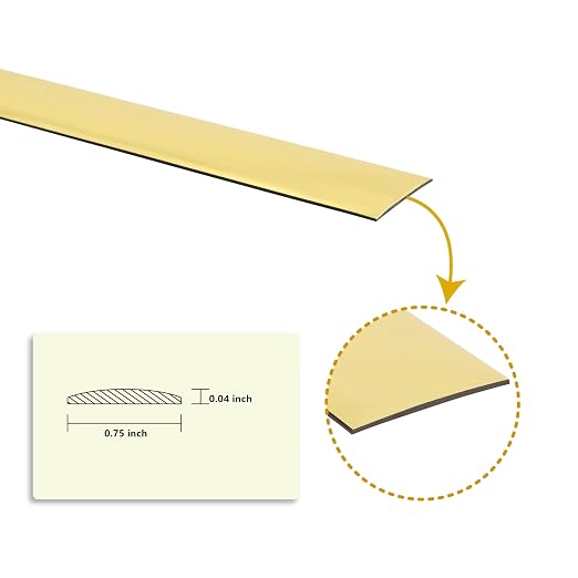 Peel and Stick Molding Trim Flexible Self Adhesive Mirror Border Mirror Like Finish Decorative Trim for Wall, Mirror, Door, Wardrobe, Gap Sealing (3/4 in X 16.4 FT, Gold) - Image 5
