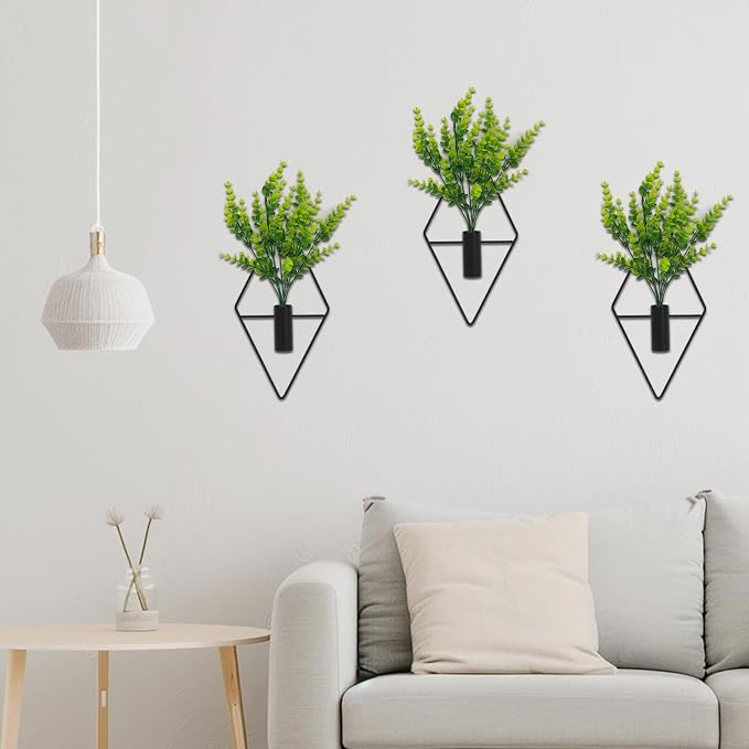 3 Pcs Wall Plants Artificial Decor,Boho Wall Decor,Home Office Living Room Wall Decor(Eucalyptus) - Image 7