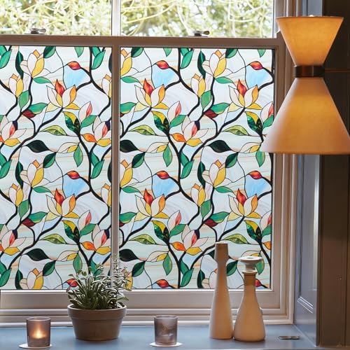 DKTIE 2nd Gen Frosted Glass Window Privacy Film Art Deco 17.7in X 78.7in by Dktie