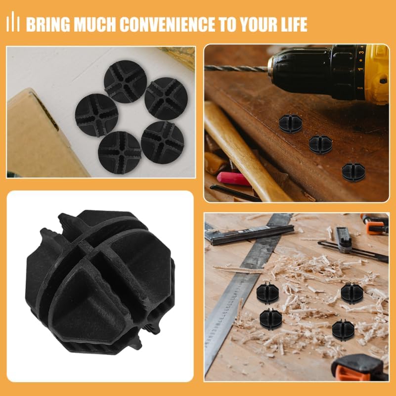 Luxshiny 12 Pack Modular Cube Connectors for Wire Grid Panels, Black - Image 5