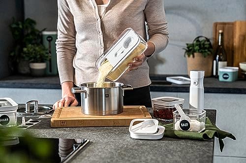 ZWILLING FRESH & SAVE CUBE Storage Container, Size M, Modular & Stackable Container, Airtight & Vacuum Storage, Dishwasher Safe, Transparent - Image 5