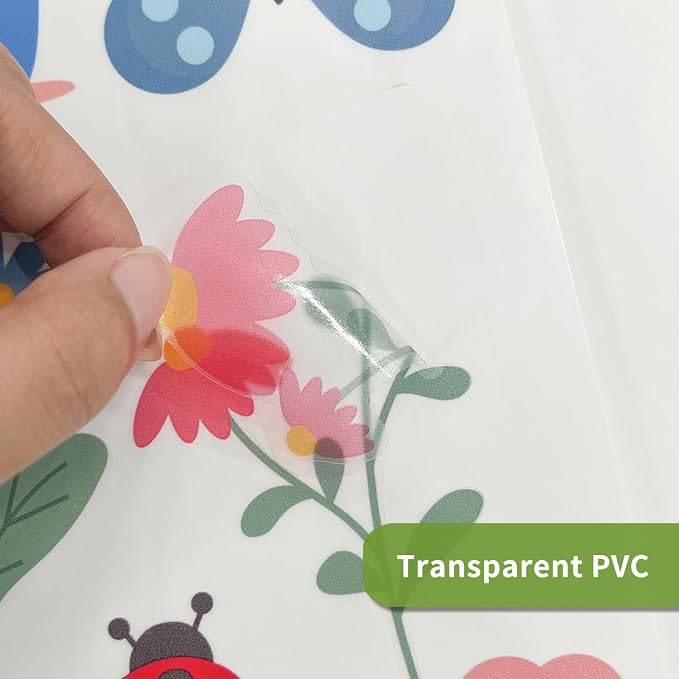 Nursery Floral Wall Stickers Decals Peel and Stick Decor 6 Sheets | Peel & stick, no residue, watercolor, nursery kids room bedroom playroom classroom decor, DIY craft, safe non-toxic material - Image 8