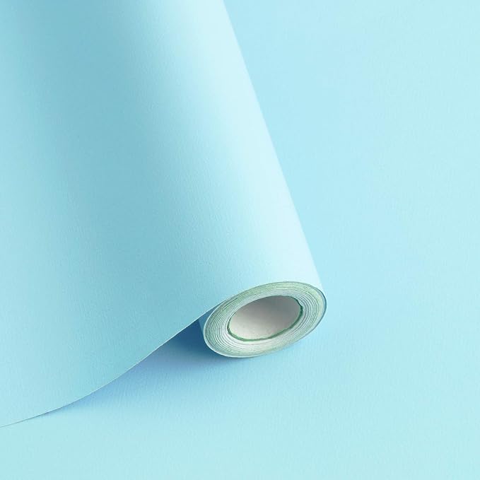118"x17.7" Teal Peel and Stick Wallpaper Solid Color Teal Contact Paper Self-Adhesive Removable Wallpaper for Wall Covering Cabinet Countertop Vinyl Roll by SAFIYYA