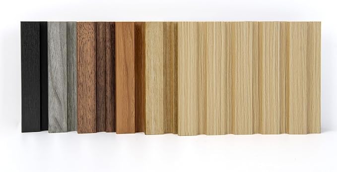 Art3d 6-Piece Wood Slat Panels for Stylish Interior Decor and Ceiling Decoration, MDF 3D Textured Panel for Ceiling and Wall,Size 94.6 x 7.4 in-Sample | Moisture-Resistant, Long-Lasting, Low-Emission, Washable, Easy to Install, High-End Design, Ideal f... - Image 3