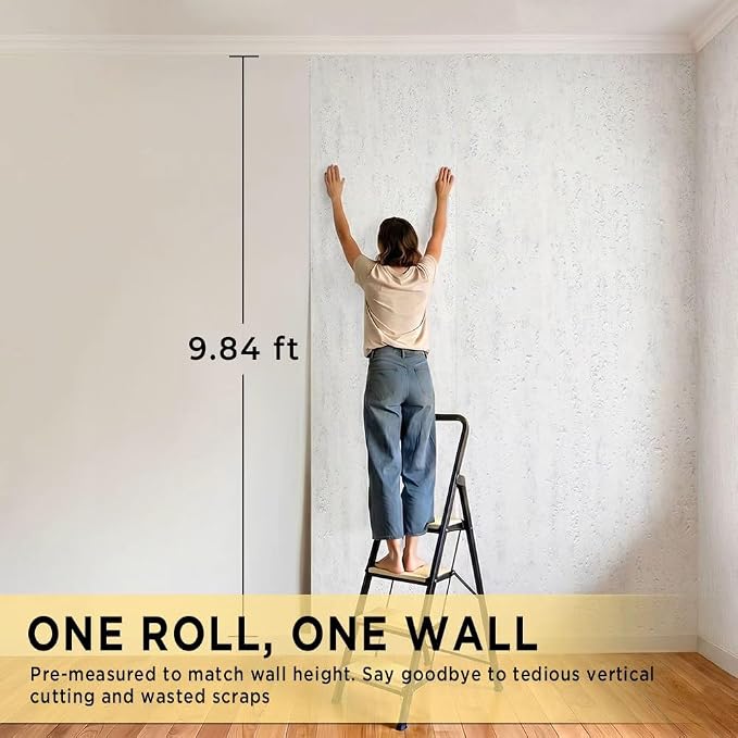 Thick Foam Peel and Stick Wall Covering Roll 15.7” x 118” - Quick Renewal Cover for Old Wall, Self Adhesive Wallpaper for TV Background, Living Room - Image 5