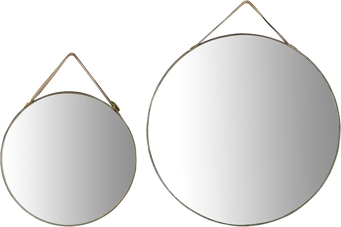 Creative Co-Op Various Velvet Edged Wall Mirrors, Multicolor, Set of 6 - Image 6