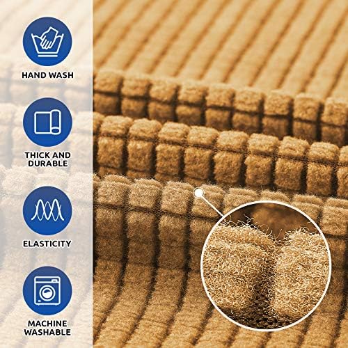 KEKUOU Stretch Chair Sofa Slipcover, Single Couch Cover,Golden - Image 3