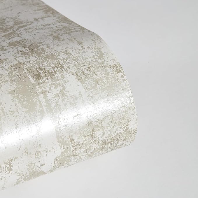 Tempaper Metallic Pearl Distressed Gold Leaf Removable Peel and Stick Wallpaper, 20.5 in X 33 ft, Made in The USA - Image 7