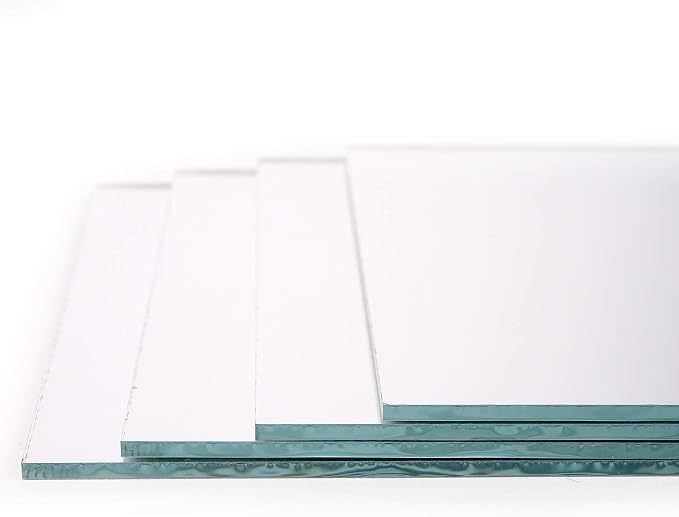 50 Pack Square Glass Mirror Tiles, 4x4 Inch Small Decorative Glass Mirror Squares Bulk for Table Centerpieces, Crafts, Wall, Mosaics, DIY Home Projects, Decorations - Image 3