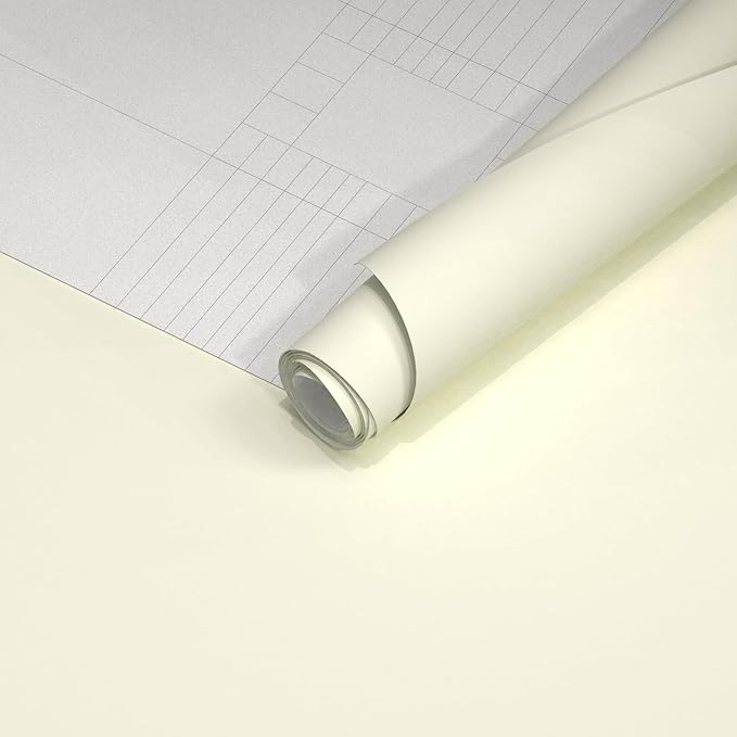 Yancorp 24"x394"/32.8' Matte Beige Contact Papaer Peel and Stick Wallpaper Vinyl Wrap Countertop Wallpapers Waterproof for Cabinets Drawers Bedroom Kitchen Self-Adhesive Wallpaper - Image 6