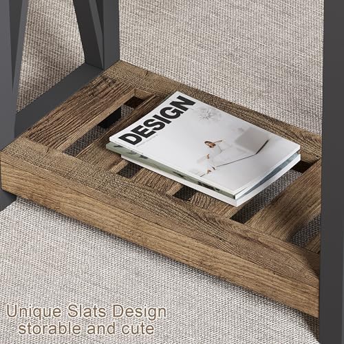 ChooChoo Farmhouse End Table Set of 2,Narrow Side Table - Image 5