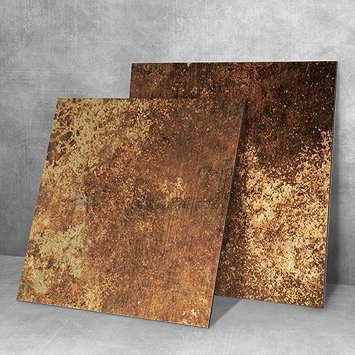 LiveInUrban Flat Metal Wall Panels Rustic Finish for Kitchen- Brass Copper by LiveInUrban