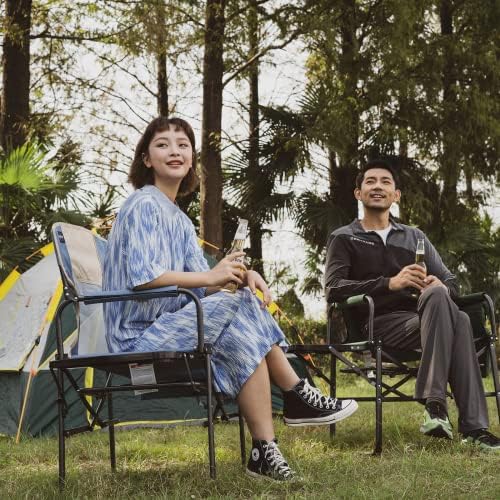 SUNNYFEEL Oversized Camping Chair Portable Directors Chairs with Side Table - Image 4
