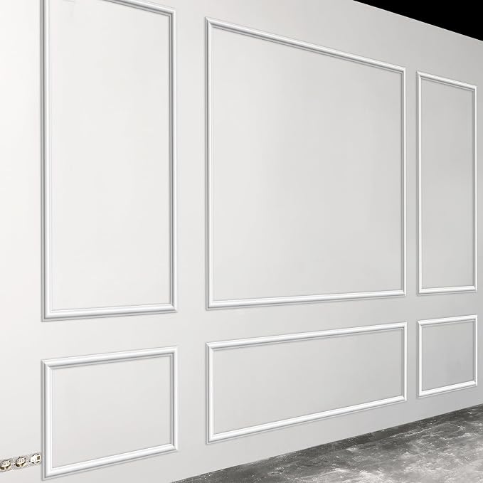Pangda Peel and Stick Wall Molding Kit 3D Wainscoting Panel | Wall Molding Kit, Premade Accent, Molding Wainscoting Panel for Interior, Wall Moulding Decor, Ready to Assemble Panel - Image 7