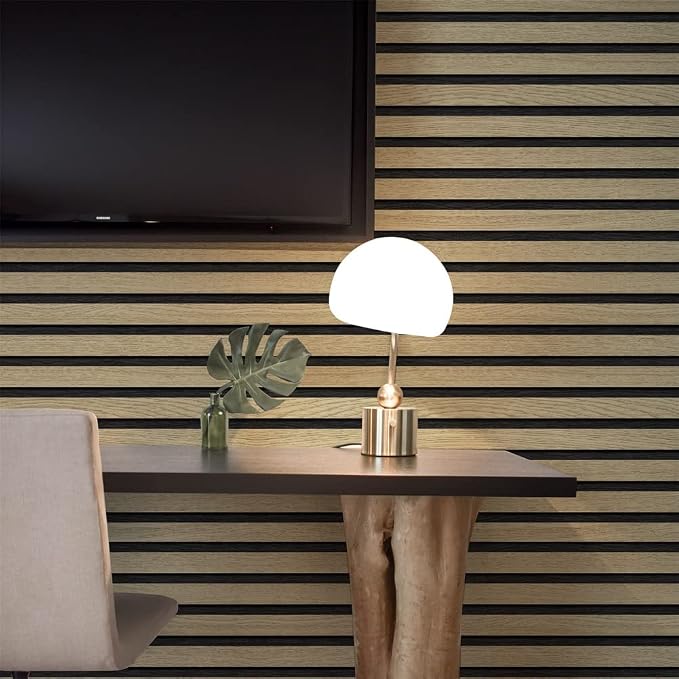 myforHD Wood Grating Stripe Self-Adhesive Wallpaper - Peel & Stick, Removable, Waterproof, PVC Vinyl Film, Multiple Sizes & Designs - Image 3