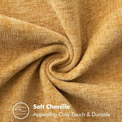 MIULEE Decorative Couch Throw Pillow Covers 16x16 Inch Gold 2 Pack - Image 3