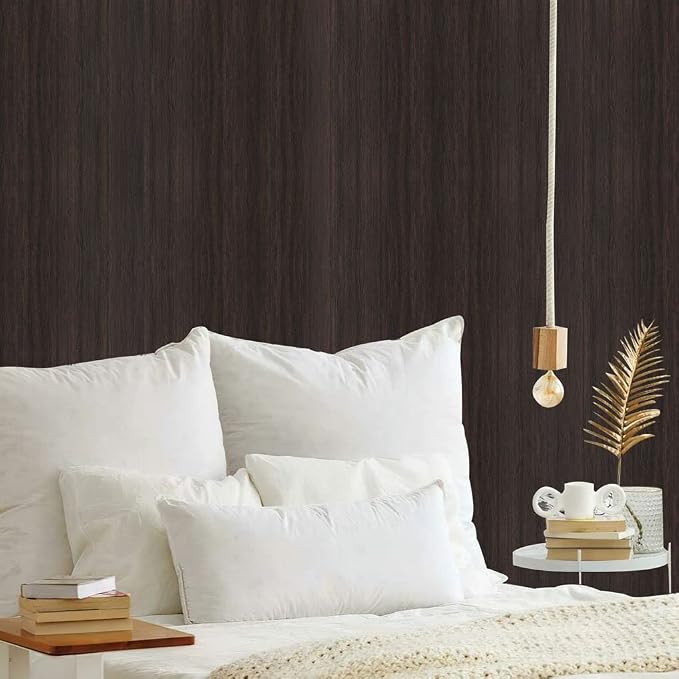 Arthome 23.6" x200''Peel and Stick Wood Contact Paper Self-Adhesive Brown Walnut Wallpaper,Decorative Vinyl Film for Countertop,Cabinets,Shelf,Drawer Liner,Easy to Clean Removable Wall Covering - Image 5