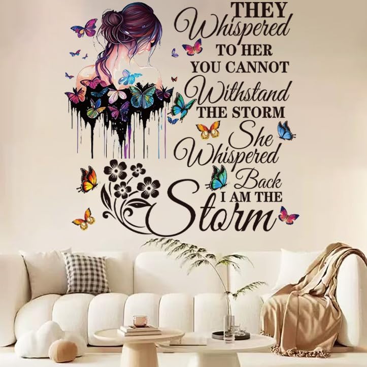 Vinyl Wall Decals Inspirational Quotes Wall Decals Peel and Stick Vinyl Motivational Wall Stickers Positive Lettering Wall Sticker for Living Room Bedroom - Image 3