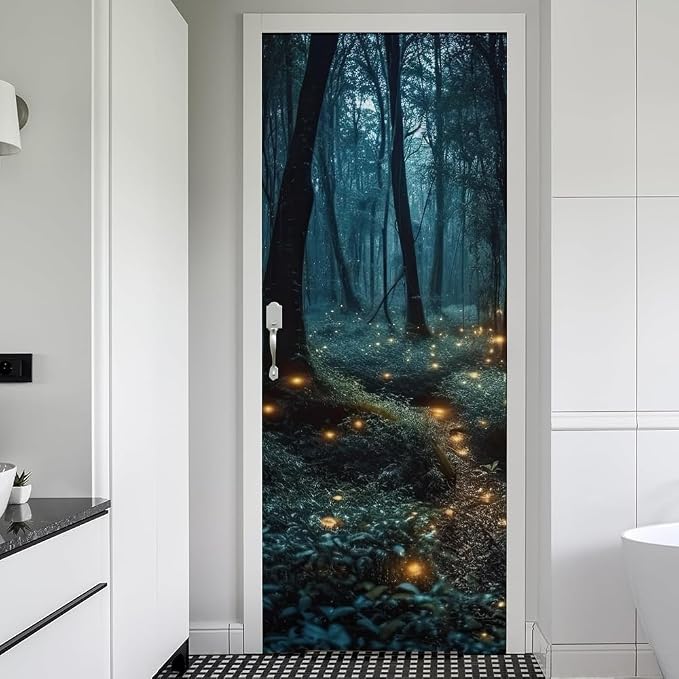 REDAMANCY Peel and Stick 3D Mural Decals Vinyl, Modern Door Wallpaper, Self-Adhesive, Waterproof, Removable by Unknown