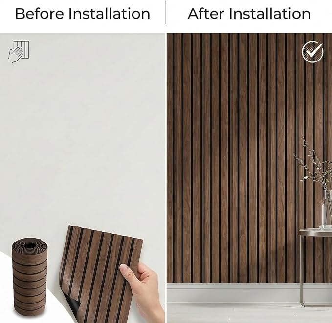 3D Wall Panels Peel and Stick – 15.74" x 118" PVC Faux Texture Wall Covering, Self Adhesive Waterproof DIY Accent Wall for Living Room, Bedroom, Sofa Background & Kitchen Backsplash, Covers 12.9 sq.ft - Image 3