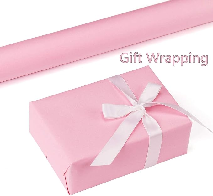 practicalWs Pink Self-Adhesive Wallpaper Film Stick Paper Easy to Apply | Peel and Stick Wallpaper Shelf Liner Table and Door Reform Wall paper - Image 4