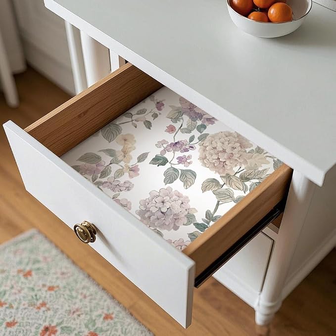 CiCiwind Floral Peel and Stick Wallpaper, Vintage Boho Floral Contact Paper Botanical Nature Farmhouse Removable Self Adhesive Wallpaper for Cabinets Bathroom Covering Wall Decorative 17.3" x 197" - Image 9