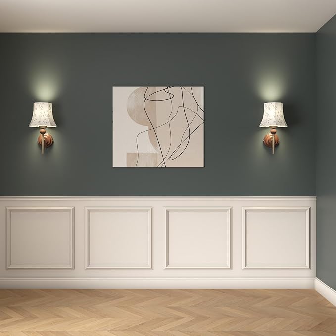 4 Set Peel and Stick Wall Molding Trim Kit, Premade Wainscoting Panels, White Pre Cut Wall Panels for Interior Wall Decor, DIY Home Decoration Picture Frame (20 x 20 Inch) - Image 9