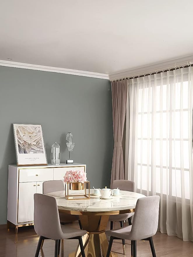 Safiyya 393"x17.7" Peel and Stick Wallpaper Grey Contact Paper Wall Paper Decorative Removable Self Adhesive Wallpaper Vinyl Rolls for Wall Furniture - Image 6