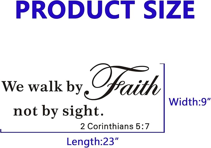 VODOE Scripture Wall Stickers for Church: Apply in Under 30 Min | Solve Apply Anxiety Issue - Quotes Wall Decals for Living Room Bedroom - Ideal for Instant Home Walls Makeover Small - Image 2