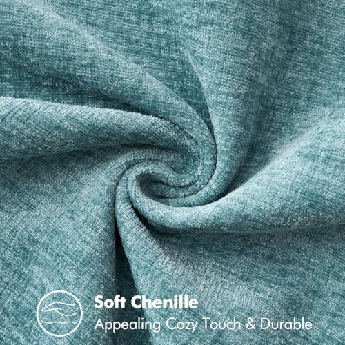 MIULEE Decorative Couch Throw Pillow Covers 18x18 Inch Coastal Aqua Blue - Image 4