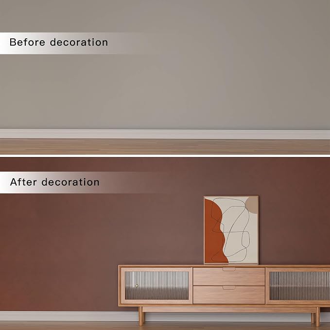 3D Wall Panels - 4PCS 47.2"x23.6" Faux Stone Wall Covering - MCM Modified Clay Material for Home Art, Accent Brick, Modern Exterior/Interior Decoration, Covering 31 sq.ft Slate Coffee Color - Image 3