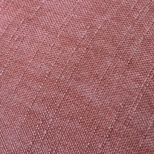 Set of 4 Soft Textured Decorative Throw Pillow Covers 16x16 Inch Cozy Farmhouse Cushion Cover Square Accent Pillow Cases for Bed Couch Sofa Living Room, White Beige Pink - Image 5