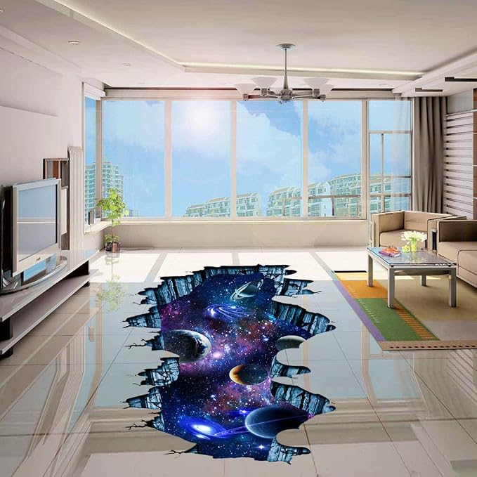 Quanhaigou Galaxy Wall Sticker,Space Wall Decal,Planet Wallpaper Decoration Decor - Image 7