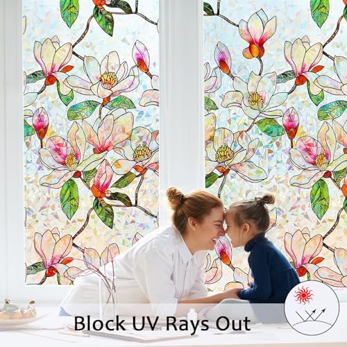 Window Privacy Film, Stained Glass Rainbow Stickers 23.6"x157.5" - Image 4