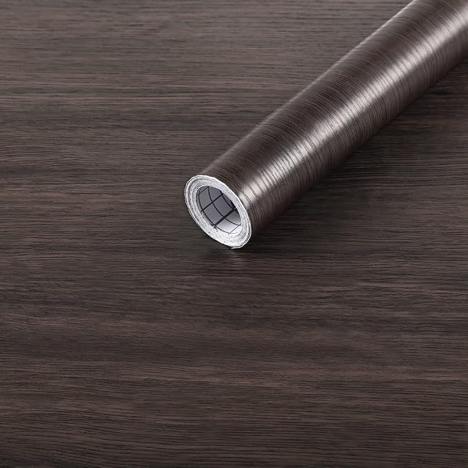 Arthome 16.5" x393"Peel and Stick Wood Contact Paper Self-Adhesive Brown Walnut Wallpaper,Decorative Vinyl Film for Countertop,Cabinets,Shelf,Drawer Liner,Easy to Clean Removable Wall Covering by ArthomeWALLDECOR