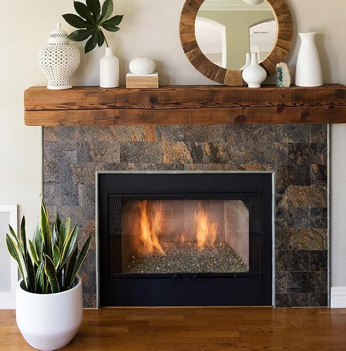 AULIGET 4 Pieces Peel and Stick Backsplash Wall Tile, 3" x 6" Rustic Slate PVC Stone Stick on Tiles - Image 6