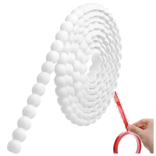 Leinuosen Flexible Bead Molding Trim Peel and Stick White 10ft /20 mm by Leinuosen