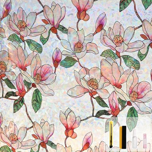 Kromapolis Window Privacy Film, Stained Glass Sticker, 23.6" x 157.4" by Kromapolis