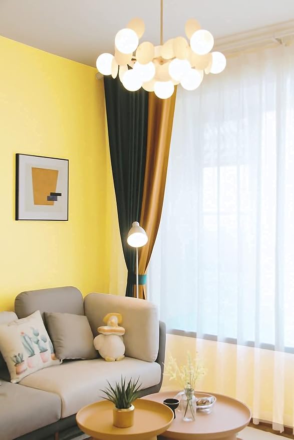 Dimoon 78.7''x17.7'' Yellow Peel and Stick Wallpaper Contact Paper Modern Self Adhesive Wall Paper Removable Renter Friendly Textured Solid Color Shelf Cabinet Vinyl Roll (78.7''x17.7'',Yellow) - Image 5