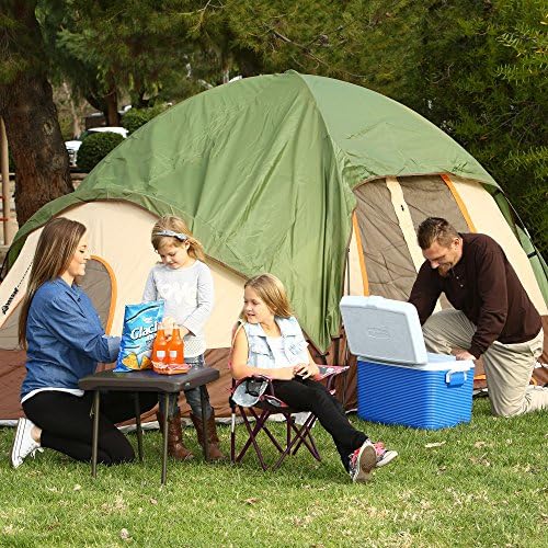 LIFETIME 280488 Compact Folding Low Side Table for Camping, Brown - Image 2