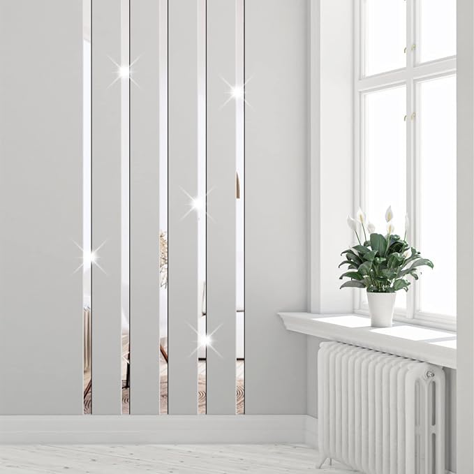 Acrylic Mirror Line Wall Stickers Striped Mirror Wall Decor for Living Room - Image 3