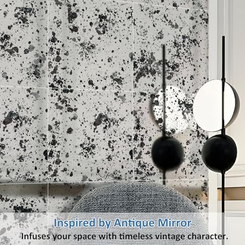 LiveInUrban Acrylic Antique Mirror Wall Panels, Ink Splash and Stain - Image 4