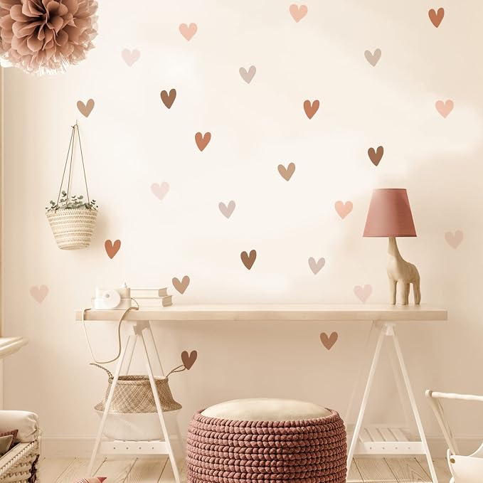 Nursery Wall Stickers Boho Kids Room Decor Girls Bedroom Removable Wall Decals Vinyl Murals DIY Cute Decorations 12 Sheets by QUCHENG