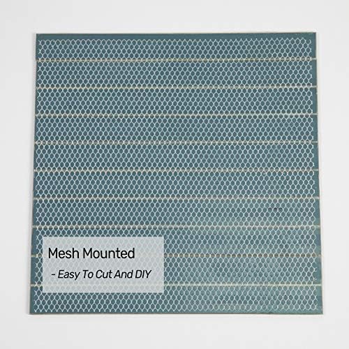 Gold Beveled Mirror Tile, 12x12 Inch Mirror Strip Backsplash Tiles for Kitchen Bathroom Shower Wall 5 Sheets - Image 4