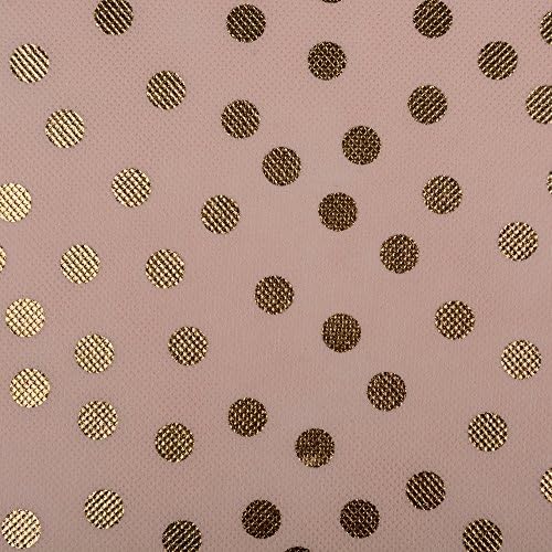 DII Woven Polyester Storage Bin, Polka Dot, Pink & Gold, Small Set of 2 - Image 2