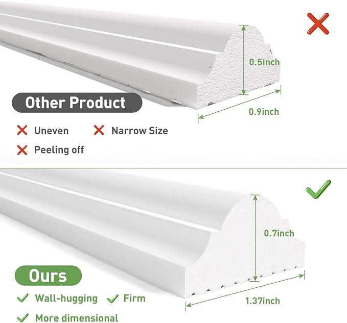 Peel and Stick Wall Molding, 4 Set 20" x 20" Premade Wainscoting Panels | Ready-to-Assemble Wall panel Kit, Paintable Molding Trim Decor for Living Room Bedroom Hallway Kitchen Island - Image 3
