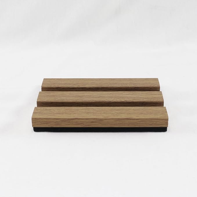 Wood Slat Acoustic Panels, 4.7"x5.9" 3D Wall Panels, Modern Fluted Sound Absorbing Wall Panels for Interior Wall Decor,Office,Home,Theater,Studio,Walnut Sample - Image 6