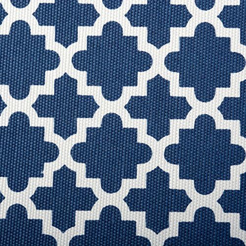 DII Hard Sided Collapsible Fabric Storage Container for Nursery, Offices, & Home Organization, (13x13x13) - Lattice Nautical Blue - Image 2