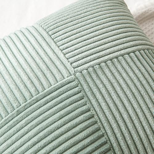 MIULEE Greyish Green Decorative Throw Pillow Covers for Couch 20x20 Inch - Image 2