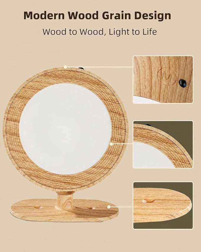 LED Wall Lights, Battery Operated Wall Sconce, Wood, 3 Pack | Rechargeable, Cordless Design, 3 Color Temps, Dimmable, 360° Rotation, Remote & Touch, Bedroom & Living Room - Image 6